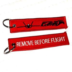 F-22 Raptor Logo Remove Before Flight ® Keychain